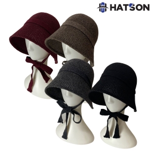 햇츠온 여성 울 혼방 니팅 벙거지 모자 H14-301