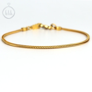 가앤  24K 순금 팔찌 체인 폭스 심플 3.75g순금+18k연결장식