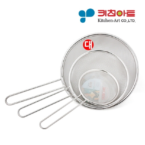 키친아트  스텐 건지기 뜰채 거름망 채망 대