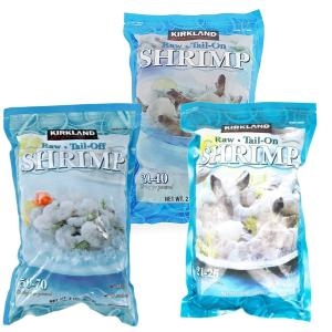 코스트코  커클랜드 냉동 생새우 아이스박스 포장 냉동 흰다리 새우