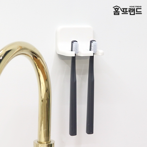 파스텔 홈프랜드 접착식 벽걸이 칫솔꽂이