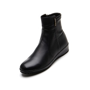 미소페 여성 3.5cm 경량 웨지 통굽 삭스 앵클부츠 712146016