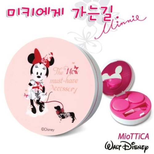 월트디즈니 미니마우스 캐릭터 원형 컴팩트 케이스세트