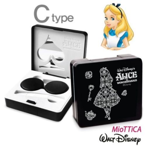 미오티카 디즈니 앨리스 모험의 시작 컴팩트 콘택트렌즈케이스
