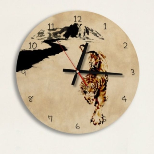 꾸밈  is490-산호랑이_인테리어시계