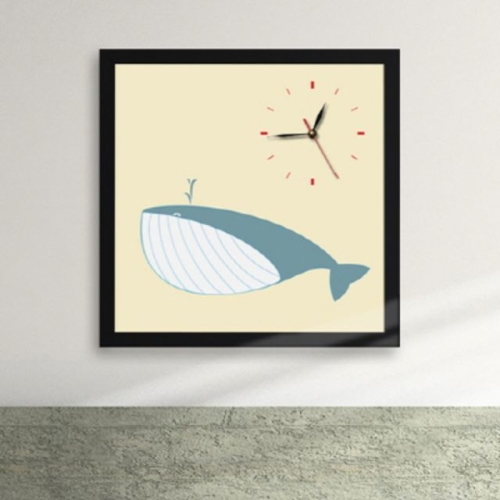 꾸밈  cx112-거대한 고래아저씨 액자시계