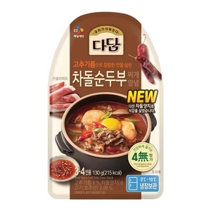 CJ제일제당 다담 차돌 순두부 찌개양념 130g