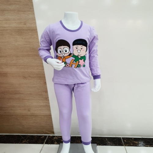 레노마 이너웨어 흔한남매여아플레이편면9부내복VI 0A3WW06219