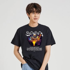 키밍 해골 지옥 어둠 캐릭터반팔티 할로윈패션_aksjdn4331