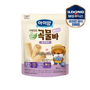 아이얌 구워만든 순곡물바 미니 블루베리 50g