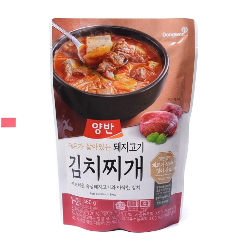 동원F&B  양반 돼지고기 김치찌개 460g [1개]