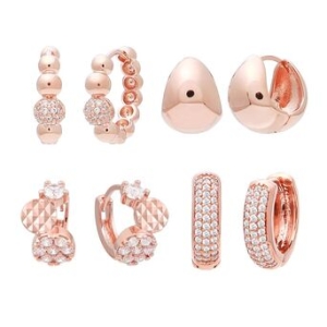 금침 로즈골드 원터치 링 귀걸이 14K 금침 로즈골드 원터치 링 귀걸이 &&liopinnacle&^_P_68ABD4