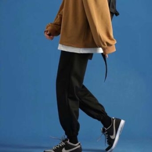 에스엠진 남자 무지 헬스 체육복 스타일 트레이닝 시보리 바지   W888DF9