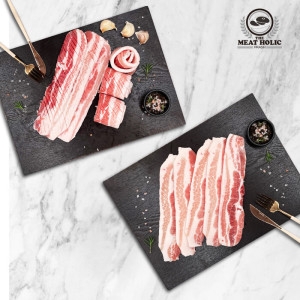 미트홀릭  신선한 삼겹살 벌집삼겹살 숯불 구이 300g