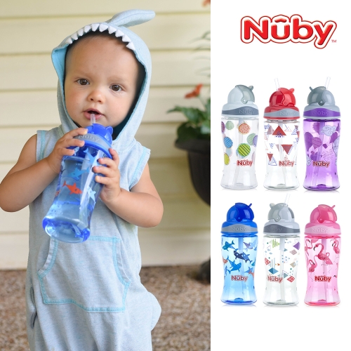 누비 트라이탄 티티 키즈 빨대컵360ml_색상선택