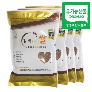지구마을  햅쌀 유기농 야생 가바쌀 가바현미 4kg