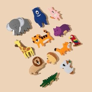 노리터보드 노리터 펠트자석 동물 유아학습 자석교구