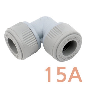 PB  에이콘 양 엘보 15A 배관 자재 연결 수도 부속 EL