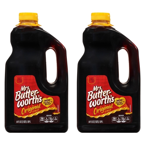 Mrs. Butterworth Original Syrup 미세스 버터워스 오리지널시럽 스윗 메이플향 펜케익 와플 1.89L..
