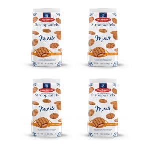 델몬즈 스트룹와플 캐러멜 바이트 미니 200g 4팩 Daelmans Stroopwafels caramel bites min..