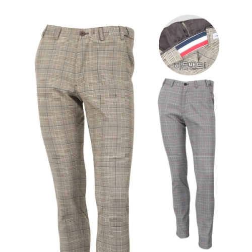 페라어스 남성 마스필 체크 기모 골프바지 S_CPMP3063W0