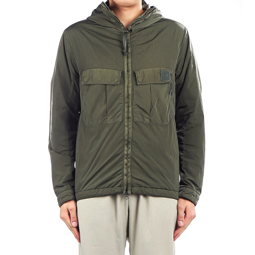 CP컴퍼니 가먼트다이드 개버딘 렌즈 ZIP 오버셔츠_07CMOS149A 005425G 888