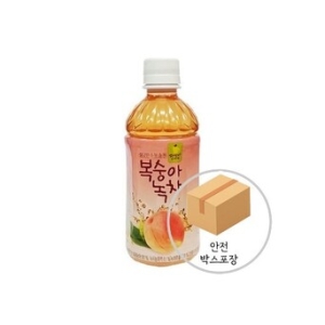 웰그린세제 웰그린 복숭아녹차 340ml 20개 복숭아녹차