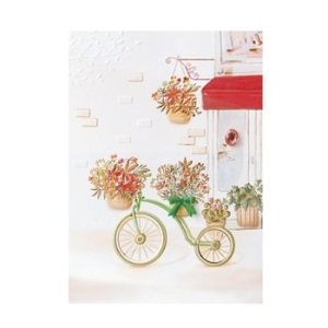 프롬앤투  자전거 꽃바구니 카드 FT1036-1