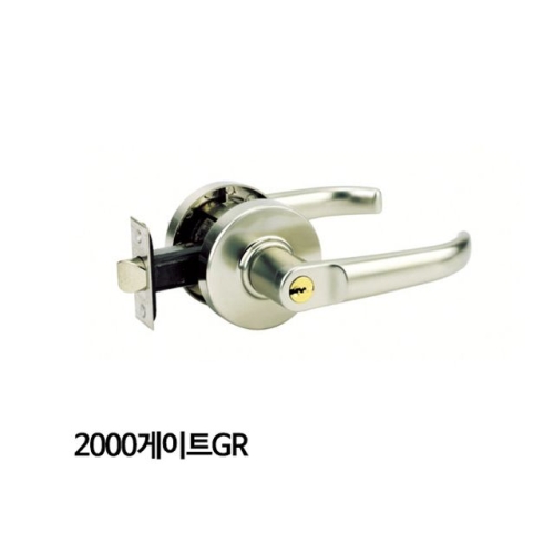 정화테크  정화 목문레버 침실용 2000게이트GR/문손잡이 방문