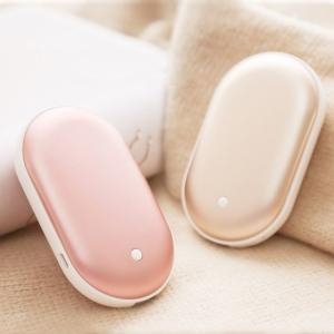 W2A8DAA 조약돌 USB 충전식 손난로 5200mAh 외장 보조 배터리