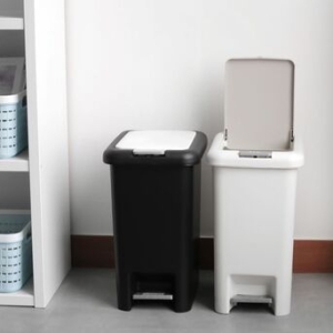 MR  투버튼 페달 휴지통 15L