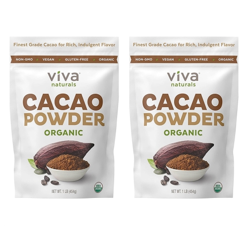 Viva Naturals Cacao Powder 비바 내추럴 카카오 파우더 16oz 454g 2팩