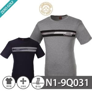 루이스티크라운 캐나다 라운드넥 배색 반팔티셔츠 Model No_N1-9Q031