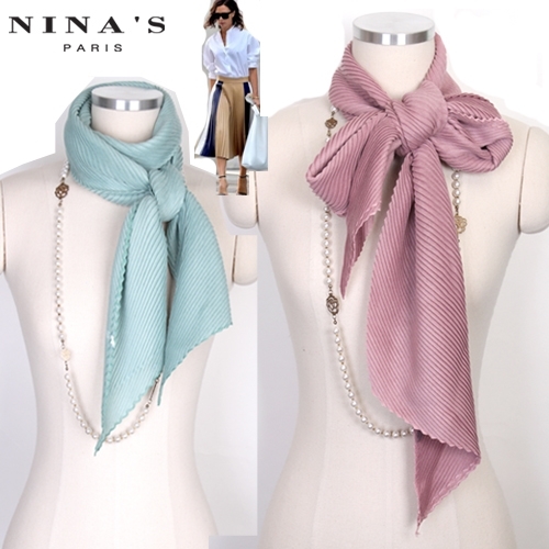 니나스파리 심플단아2겹레이디스카프 9SS028