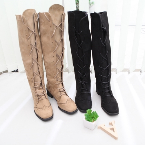 아이슈즈 이라운드몰 제화 펀칭 여성롱부츠 SDZV52203