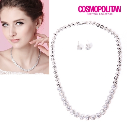 코스모폴리탄  페르레이세트 목걸이+귀걸이 CPJ1502S_1