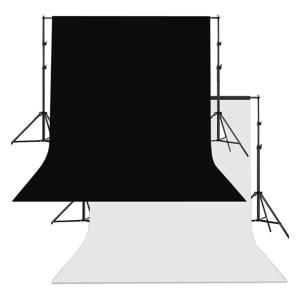 호루스벤누 양면 크로마키 촬영 배경천 200x300 (블랙,화이트)