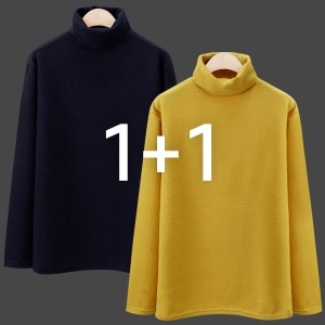 MNC 남녀공용 라오 니트폴라 MDKN615LW 사이즈:L 아이보리+다크브라운