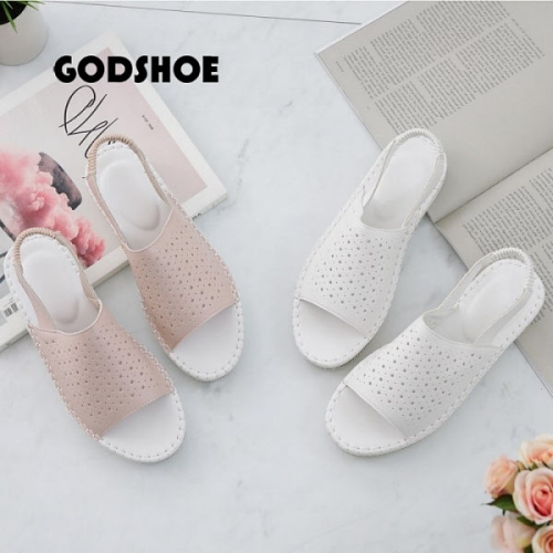 갓슈 갓슈 펀칭 글리터 스트랩샌들 큐빅샌들 슬링백  5173216