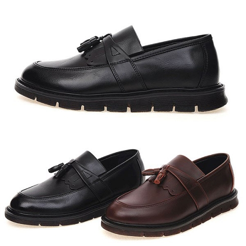 애슬릿 프린지 투 테슬 키높이 남성 로퍼  2773883