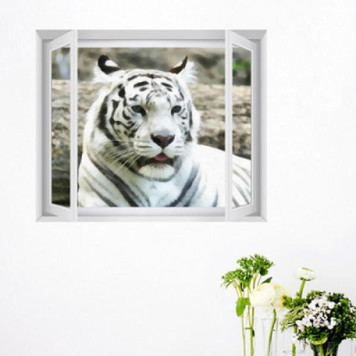 행운의상징백호_창문그림액자 중형 -꾸밈