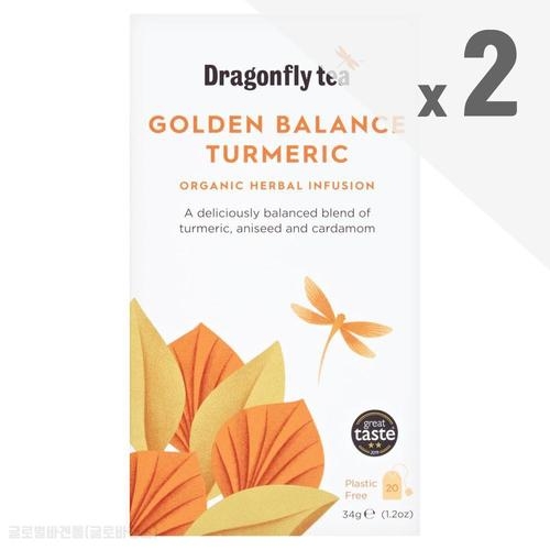 드래곤플라이 골든밸런스 강황 허브티백 20입 x2팩