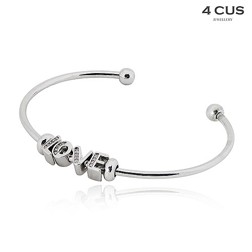 스타코퍼레이션  4CUS 큐빅LOVE볼뱅글_F9F2ABL16088