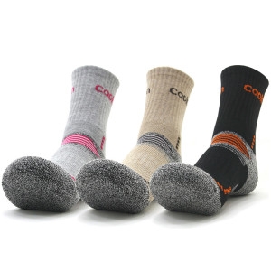 SMP스포츠 여성용/이중바닥 COOLON 등산양말 중목 5켤레 스포츠 두꺼운 기능성 작업 쿠션 국산
