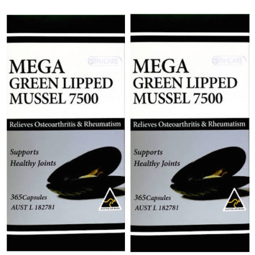 시니케어 메가 초록입홍합 7500mg 365정