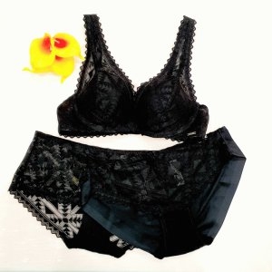 원더브라 엔씨서면 3여성 와이어리스브라팬티셋트 WBWBR1K27 BK PS