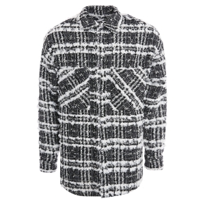 페이스커넥션 EMW21246 520 트위드 오버사이즈 셔츠 자켓