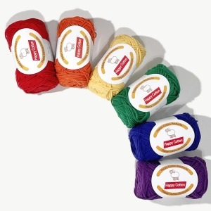 해피코튼  뜨개실 코바늘실 실 아기실 10+1 인형 털실