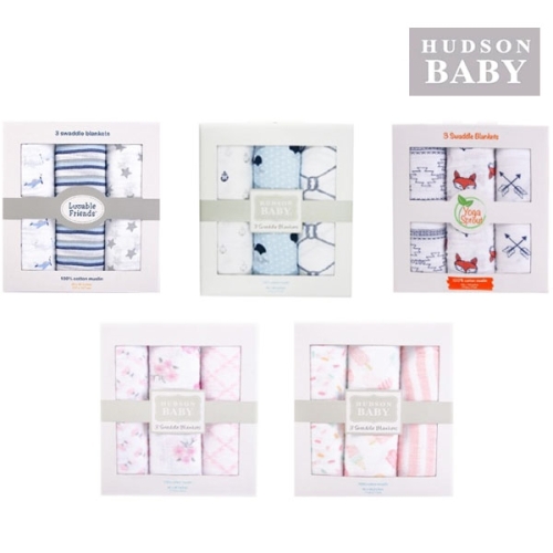 리틀맘 신생아 거즈블랭킷 속싸개 3종세트 출산선물 낮잠이불