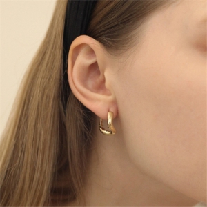 하스 하스 V-line one-touch earrings_LV048